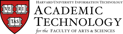 Harvard University Information Technology, Academic Technology for the Faculty of Arts and Sciences